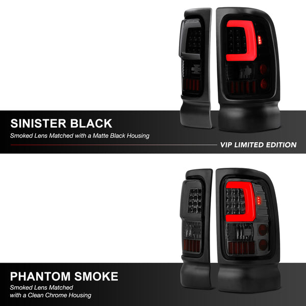 1994-2001 Dodge RAM 1500 Sinister Black Tail Light