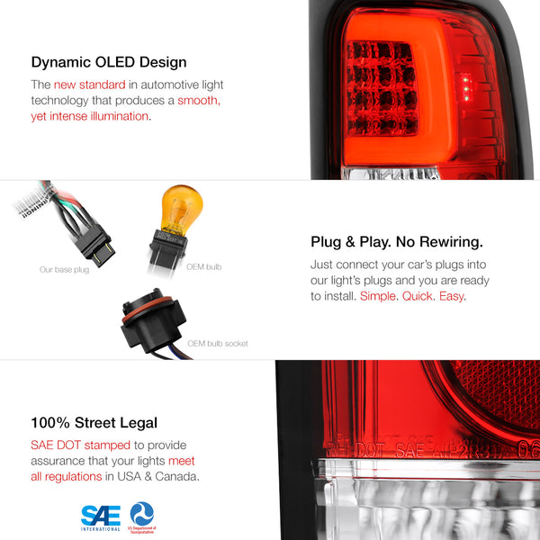 1994-2001 Dodge RAM 1500 Red Tail Light