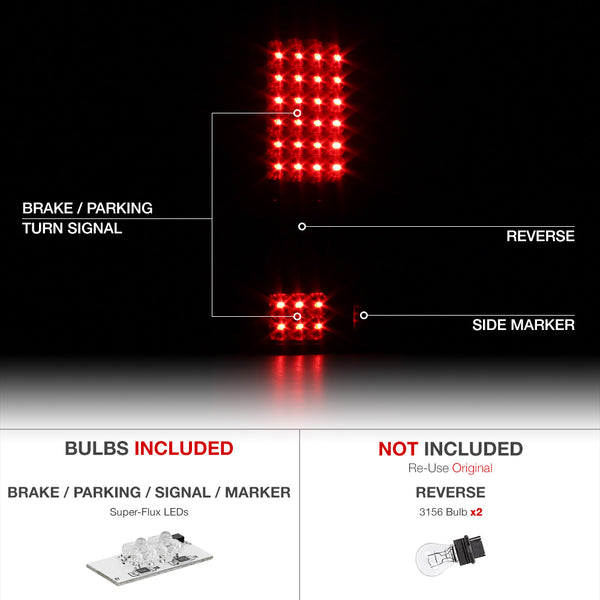2004-2008 Ford F-150 Black Tail Light