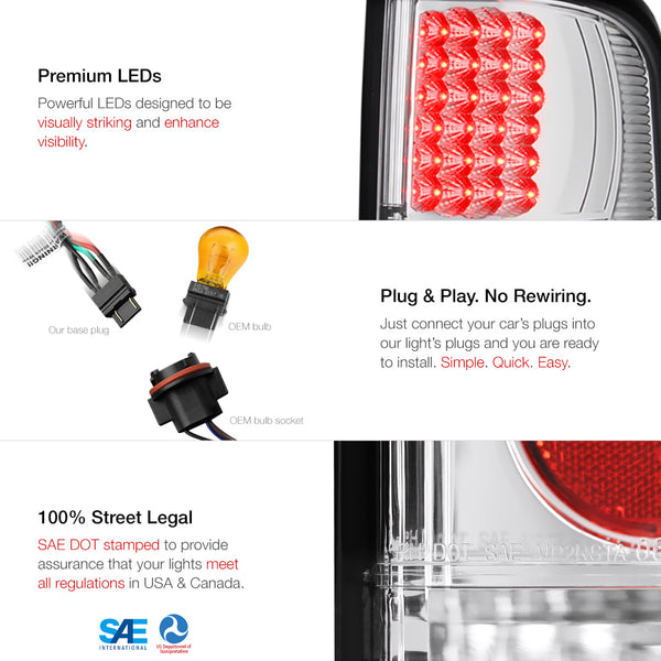2004-2008 Ford F-150 Chrome Tail Light