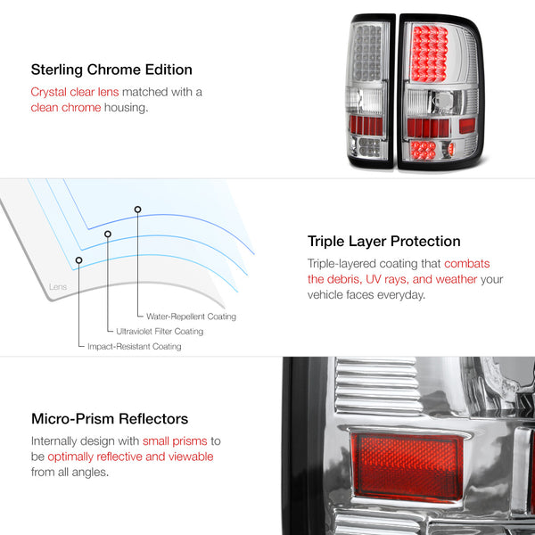 2004-2008 Ford F-150 Chrome Tail Light