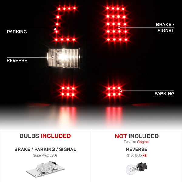 2004-2008 Ford F-150 Black Tail Light