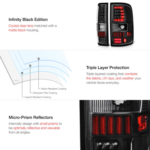 2004-2008 Ford F-150 Black Tail Light