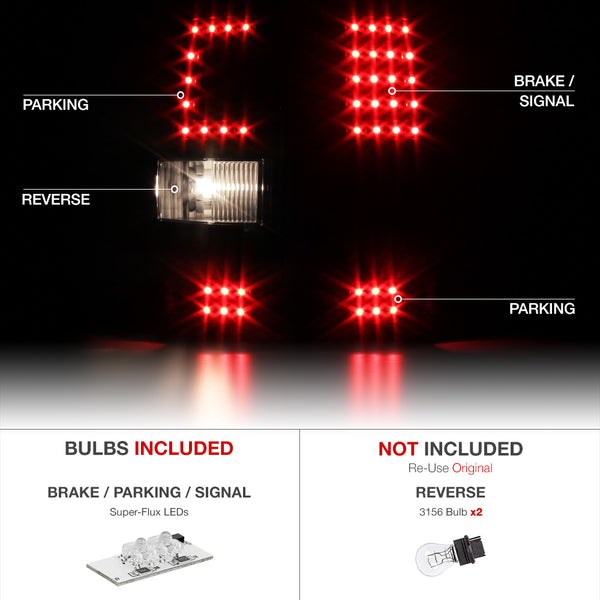 2004-2008 Ford F-150 Sinister Black Tail Light