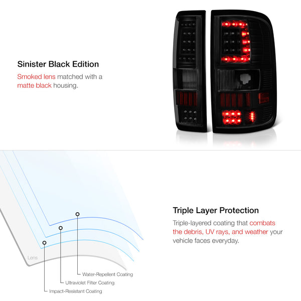 2004-2008 Ford F-150 Sinister Black Tail Light