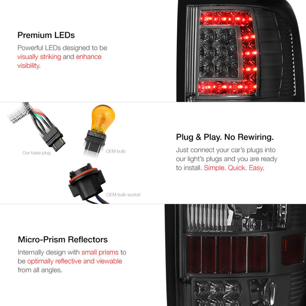 2004-2008 Ford F-150 Smoked Tail Light