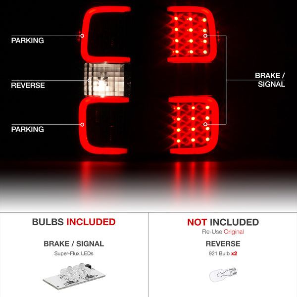 2009-2014 Ford F-150 Black Tail Light