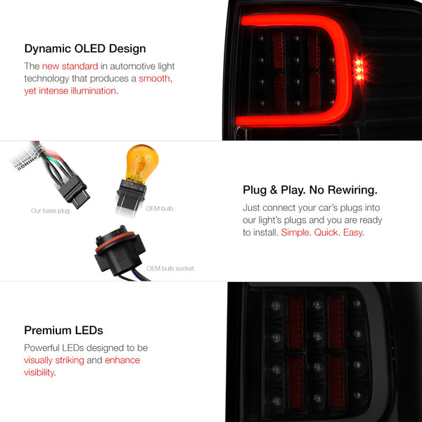 2009-2014 Ford F-150 Sinister Black Tail Light