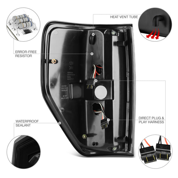 2009-2014 Ford F-150 Sinister Black Tail Light