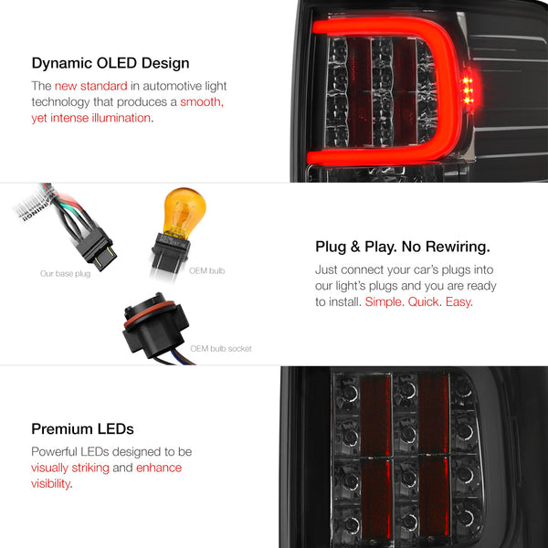2009-2014 Ford F-150 Smoked Tail Light