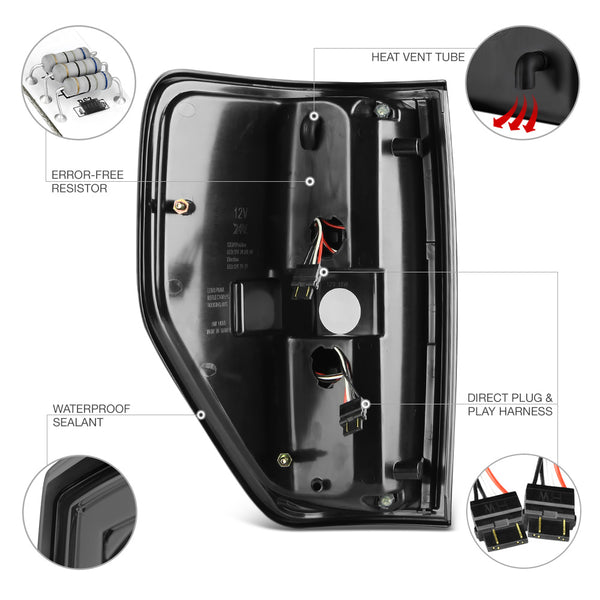 2009-2014 Ford F-150 Smoked Tail Light