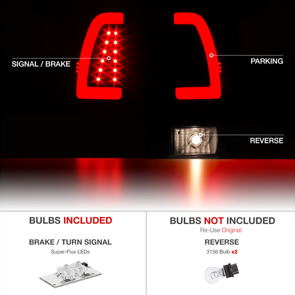 1997-2003 Ford F-150 Sinister Black Tail Light