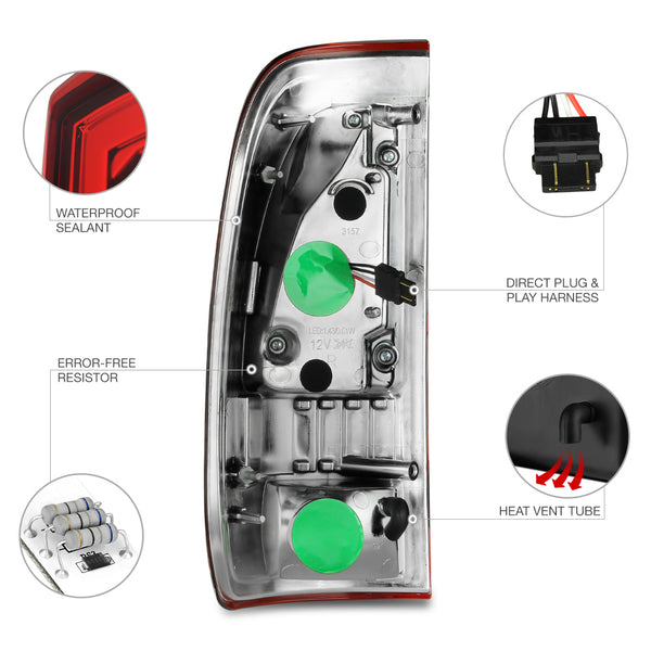 1997-2003 Ford F-150 Red Tail Light