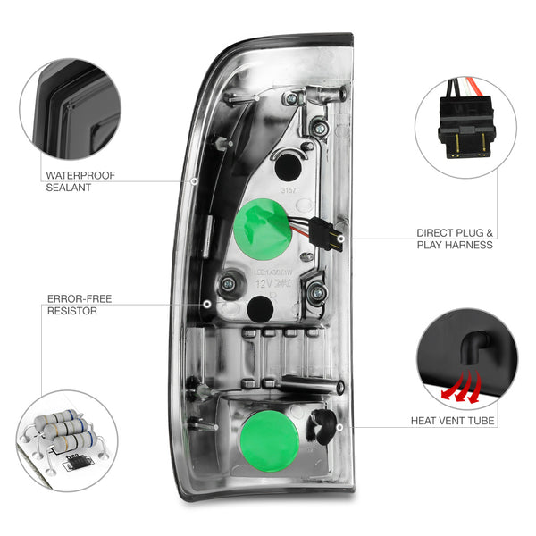 1997-2003 Ford F-150 Smoked Tail Light