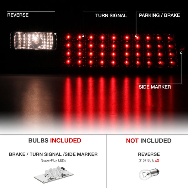 1987-1993 Ford Mustang Smoked Tail Light