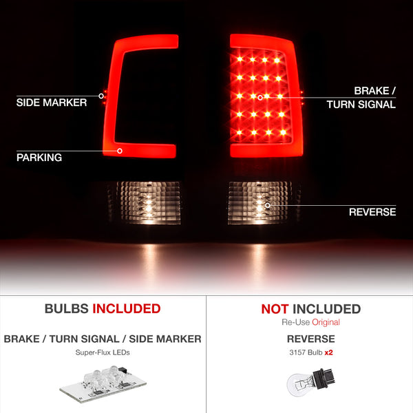 2007-2013 GMC Sierra 1500 | 2500HD | 3500HD Sinister Black Tail Light
