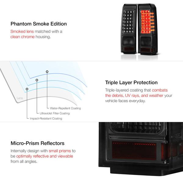 2006-2010 Hummer H3 Smoked Tail Light