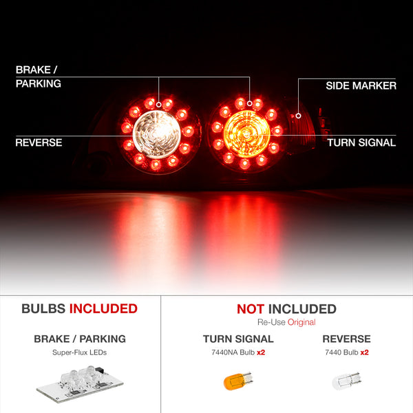 2004-2008 Mazda RX-8 Black Tail Light