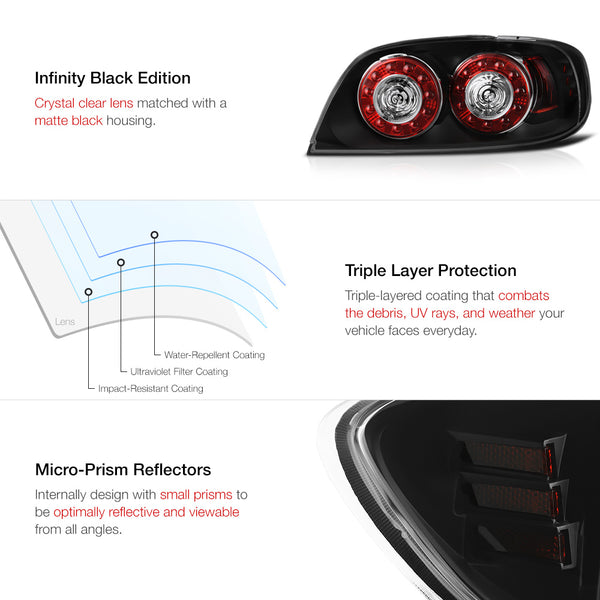 2004-2008 Mazda RX-8 Black Tail Light