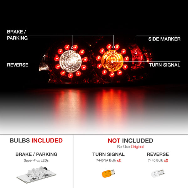 2004-2008 Mazda RX-8 Smoked Tail Light
