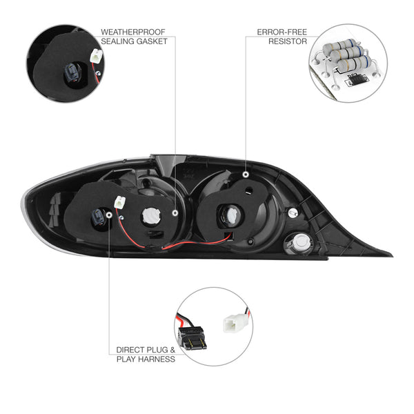 2004-2008 Mazda RX-8 Smoked Tail Light