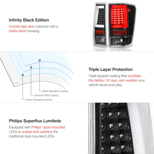 2004-2015 Nissan Titan Black Tail Light