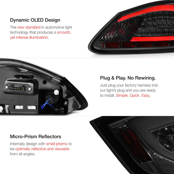 2005-2008 Porsche 987-Series Boxster Smoked Tail Light