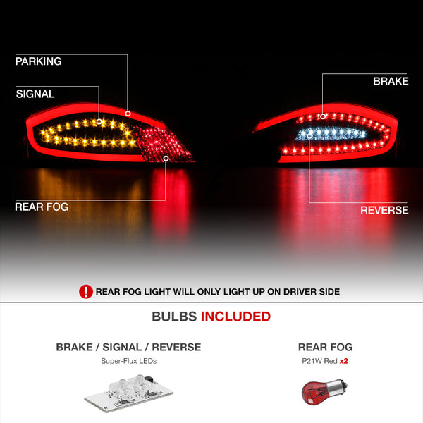 2005-2008 Porsche 987-Series Boxster Smoked Tail Light