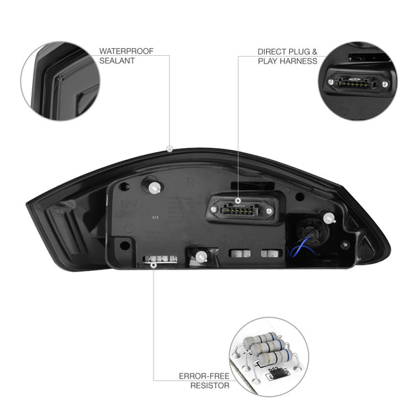 2005-2008 Porsche 987-Series Boxster Smoked Tail Light