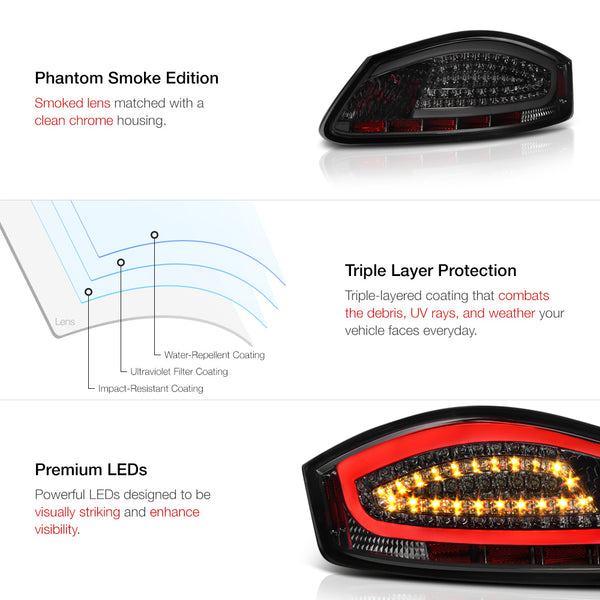 2005-2008 Porsche 987-Series Boxster Smoked Tail Light
