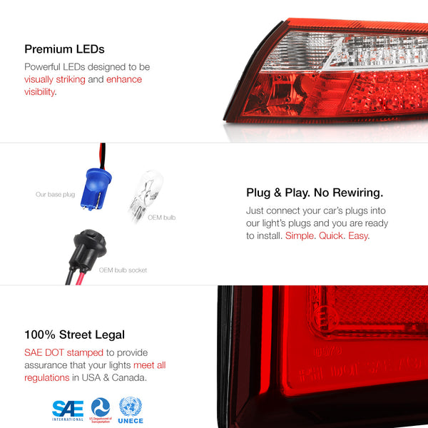 1999-2004 Porsche 996-Series 911 Carrera Rosso Red Tail Light
