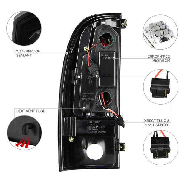 2005-2015 Toyota Tacoma Sinister Black Tail Light