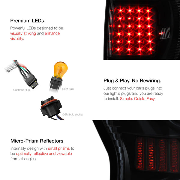 2007-2013 Toyota Tundra Sinister Black Tail Light