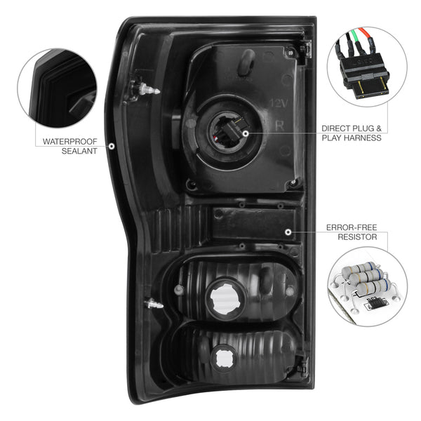 2007-2013 Toyota Tundra Sinister Black Tail Light
