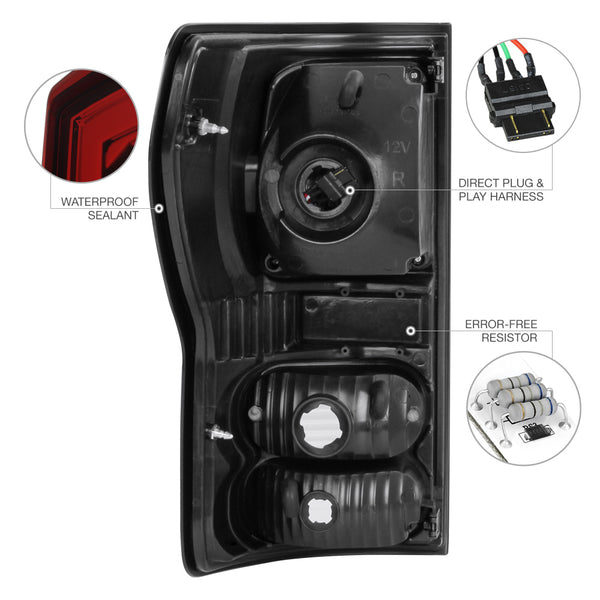 2007-2013 Toyota Tundra Rosso Burgundy Tail Light