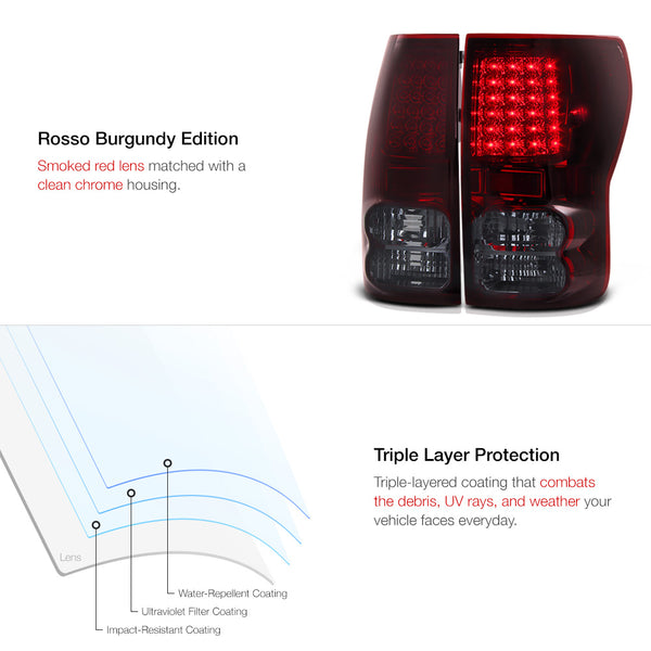2007-2013 Toyota Tundra Rosso Burgundy Tail Light