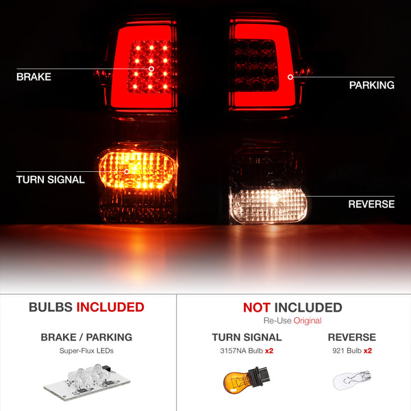 2007-2013 Toyota Tundra Smoked Tail Light