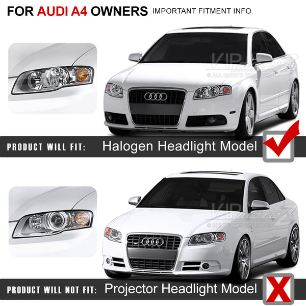 [Daytime Running LED Strip] Infinity Black Projector Headlights