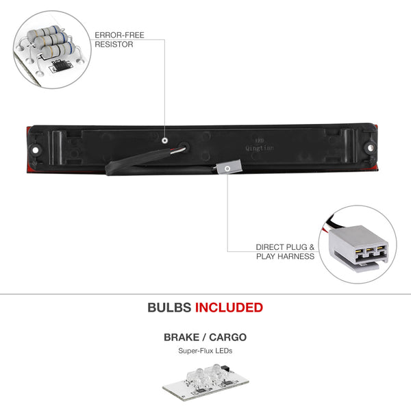 1997-2003 Ford F-150 Black Third Brake Light