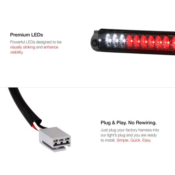 1997-2003 Ford F-150 Black Third Brake Light