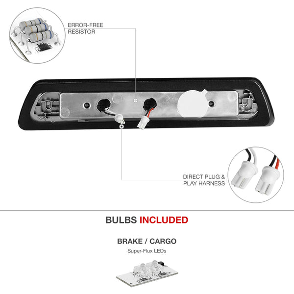 2009-2014 Ford F-150 Black Third Brake Light