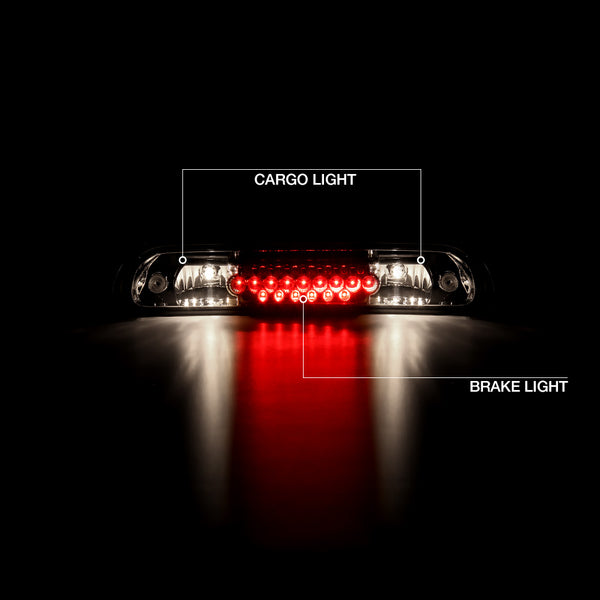 2002-2008 Dodge RAM 1500 Black Third Brake Light