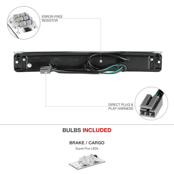 1997-2003 Ford F-150 Black Third Brake Light