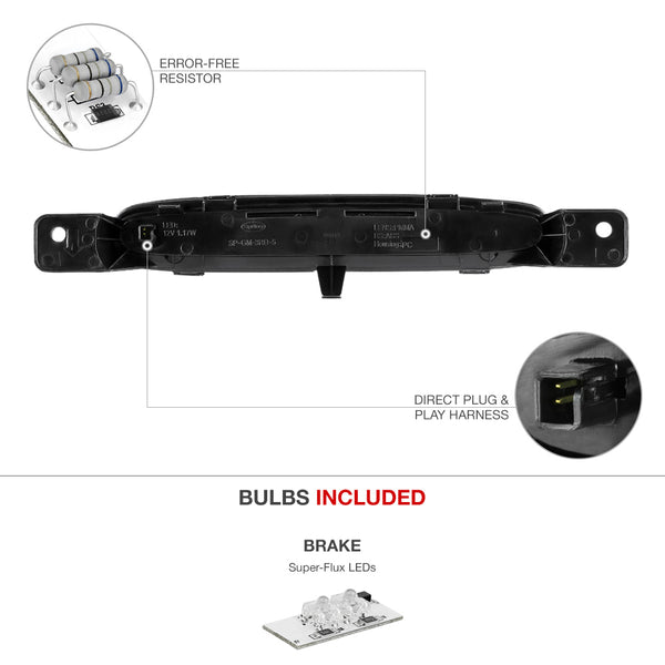 2000-2005 Chevrolet Impala Black Third Brake Light