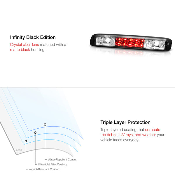 1999-2006 Chevrolet Silverado 1500 | 2500 | 3500 Black Third Brake Light
