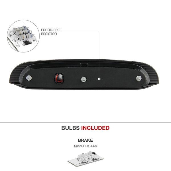 1998-2001 Ford Explorer Black Third Brake Light