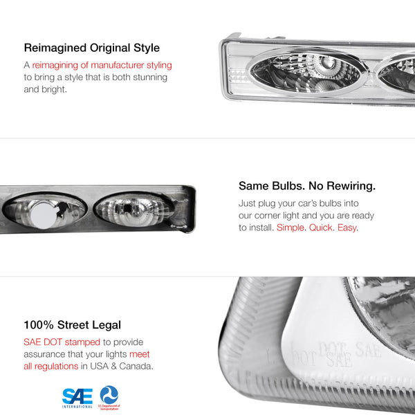 1998-2004 Chevrolet S10 Blazer Chrome Corner Light