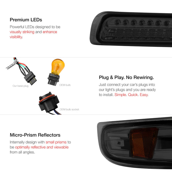 1999-2002 Chevrolet Silverado 1500 | 2500 | 3500 Smoked Corner Light