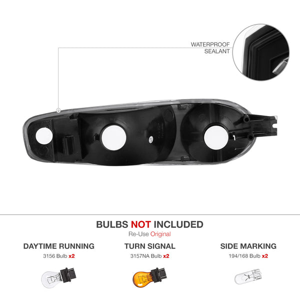 2001-2006 GMC Yukon Denali Black Corner Light