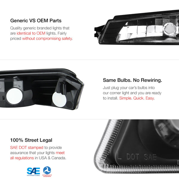 2002-2006 Chevrolet Avalanche 1500 | 2500 Black Corner Light